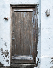 old wooden door