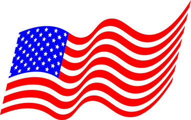american flag waving