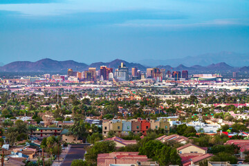 Phoenix,Arizona skyline