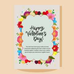 happy valentines day cloud shape flower arrangement