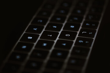 Obraz premium LGTB Concept Close up of a laptop keyboard modified for gay and lesbian people