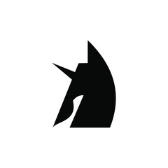 Fototapeta premium Elegance Black Pegasus Horse Head luxury Logo Design Graphic Concept