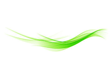Obraz na płótnie Canvas 緑色の抽象的な曲線