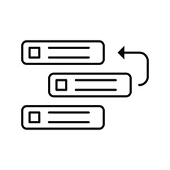 Backlog vector icon illustration. Creative sign from agile icons collection color editable