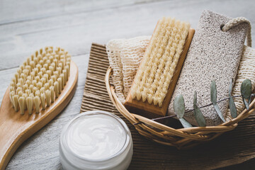 軽石　スキンケアボディケアイメージ素材