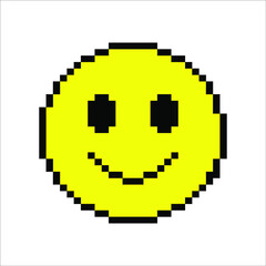 pixel art smile emoji emoticon
