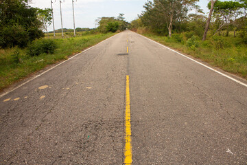 Carretera en los llanos orientales