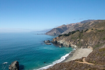 Fototapeta na wymiar California Ocean Landscape, Coast of Big Sur