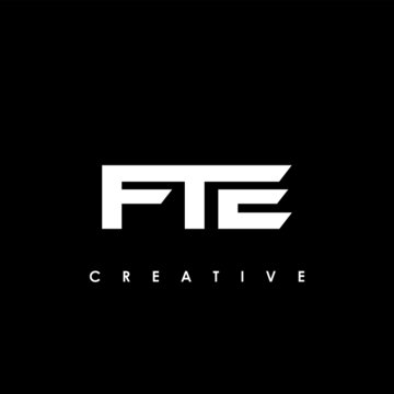 FTE Letter Initial Logo Design Template Vector Illustration