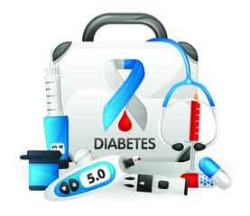 Diabetes Mellitus concept. High quality vector illustration