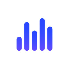 Sound Wave Bar Logo Design Graphic Concept