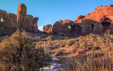 Trail to Double Arch Formation, Arches National Park, Utah