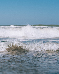 waves on the beach