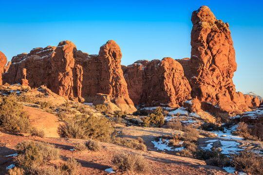 Sunset On Garden Of Eden, Arches National Park, Utah