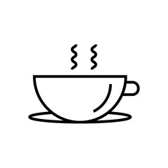 coffee icon line style vector for your design