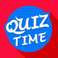 Quiz time concept. Vector illustration