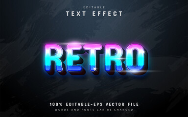 Retro text effect