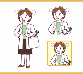 Young woman in a lab coat_A