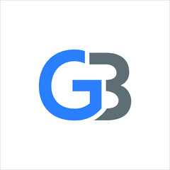 GB logo GB icon GB vector GB monogram GB letter GB minimalist GB triangle GB flat Unique modern flat abstract logo design  