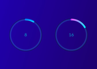 Circle Percentage Chart infographic vector
circle percentage diagrams for web design,UI UX App design