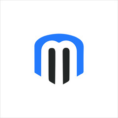 M logo M icon M vector M monogram M letter M minimalist M triangle M flat Unique modern flat abstract logo design  