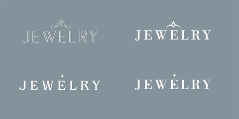 Logo jewelry minimalist template luxury