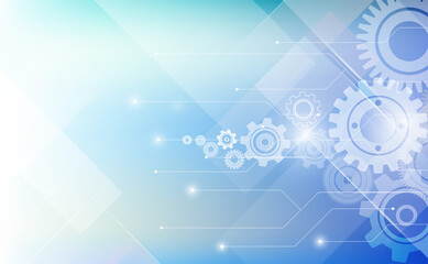 Obraz premium Cyber security protection concept technology with electronic circuit on blue background and arrow. Protect mechanism, system privacy. Vector illustration