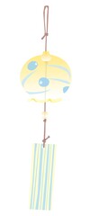 黄色い風鈴のイラスト
