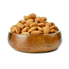 Almond kernel or almonds nut isolated on white background