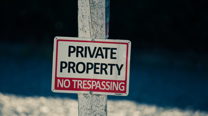 Private Property Sign