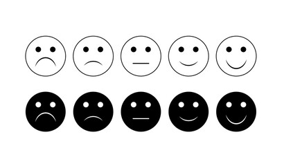 Emoji with different moods. Emoji set icons. world emoji day