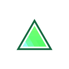 Triangle Green gradient Flat Gradient Logo Design Graphic Concept