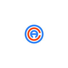 OCA logo OCA icon OCA vector OCA monogram OCA letter OCA minimalist OCA triangle OCA flat Unique modern flat abstract logo design 