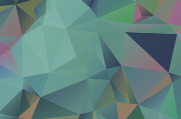 Obraz premium Multi color geometric triangular low poly background style