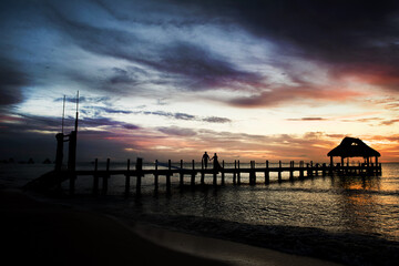 Obraz premium sunset on the beach