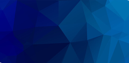 Blue vivid geometric polygonal abstract design background template