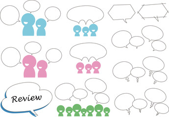 	口コミイラストセット