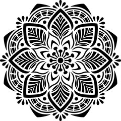 Mandala Pattern Stencil doodles sketch