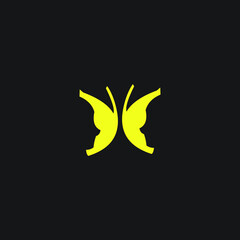 logo animal dragonfly butterflay vector templet beautiful