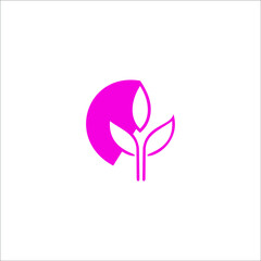logo leaft life natural yoga healthy icon templet vector