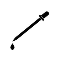 Hemp / Marijuana Leaf, Dropper icon in trendy flat design