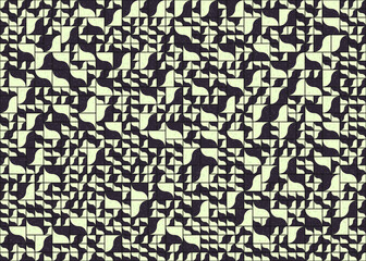 Abstract Geometric Pattern generative computational art illustration