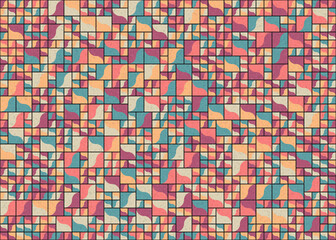 Abstract Geometric Pattern generative computational art illustration