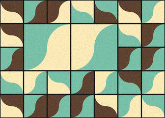 Abstract Geometric Pattern generative computational art illustration