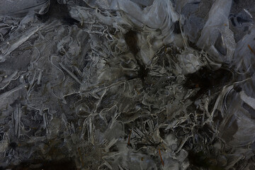 texture ice cracks, white ice crystals, winter frost background
