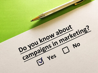 Questionnaire about online marketing