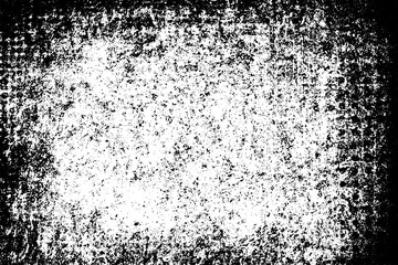 Black and white background. Monochrome grunge background. Abstract texture of dirt, dust, blots, chips. Dirty dirty surface