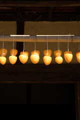 Hoshigaki; Dried persimmon is a type of traditional dried fruit snack in East Asia