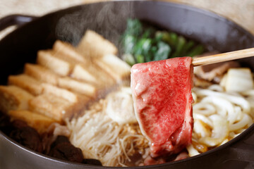 和牛ですき焼き