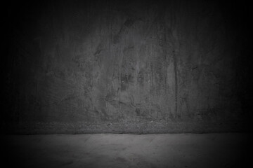 Old wall texture cement dark black gray  background abstract grey color design are light with white gradient background.